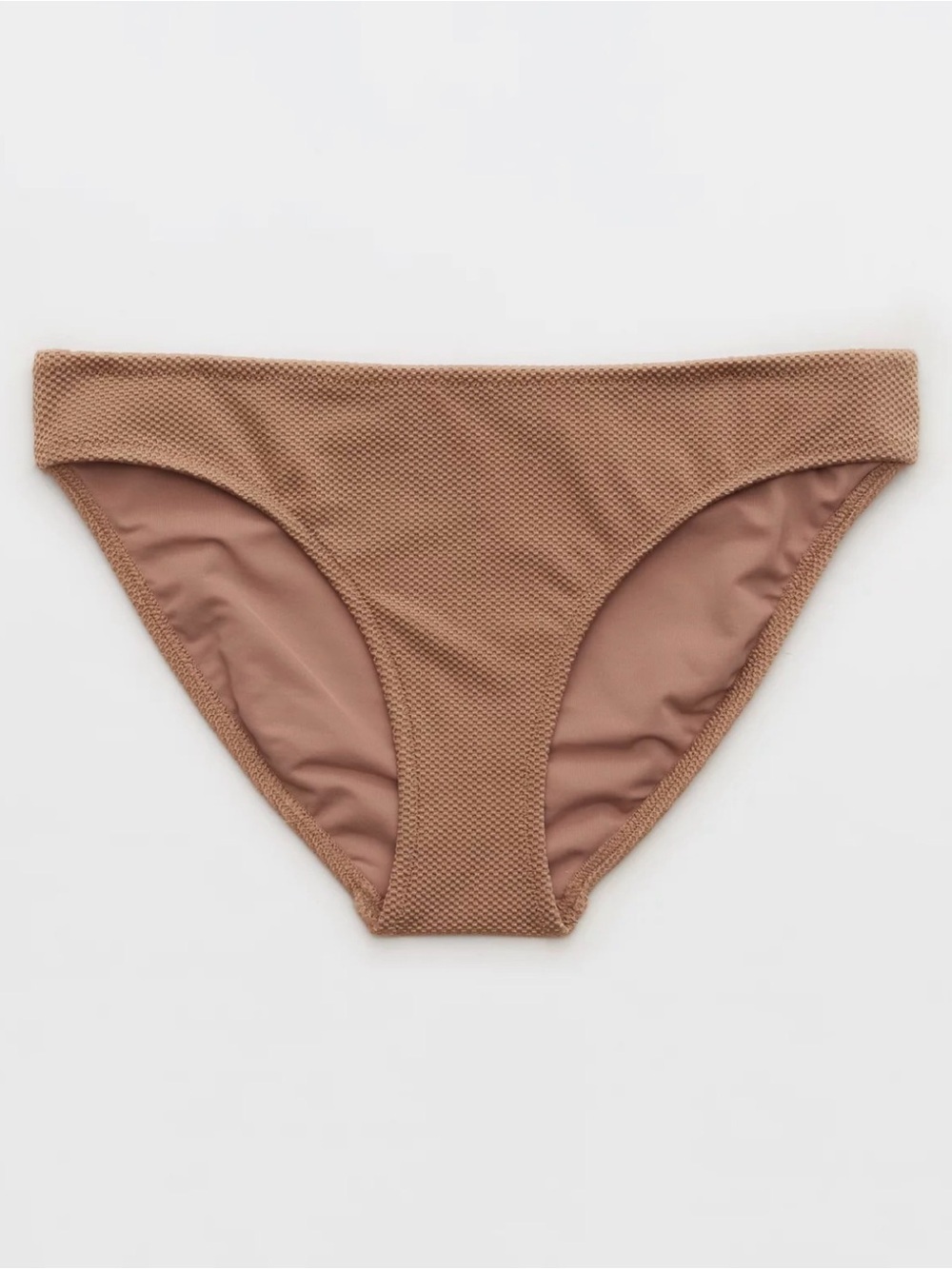 Aerie Shine Pique Full Coverage Bikini Bottom